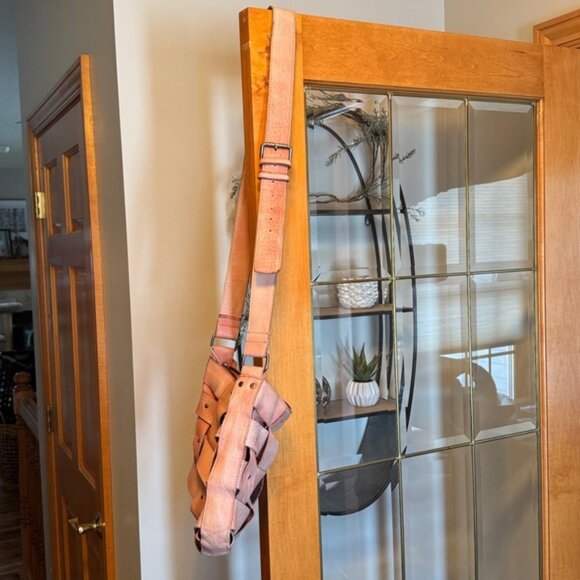 Vintage Latico NJ USA 100% Pink Leather Purse - Picture 4 of 5